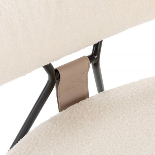 Chaise Élégante Confort Tissu Métal