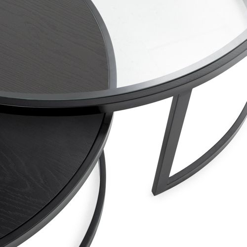 Table Basse Design En Verre Trempé Et Chêne