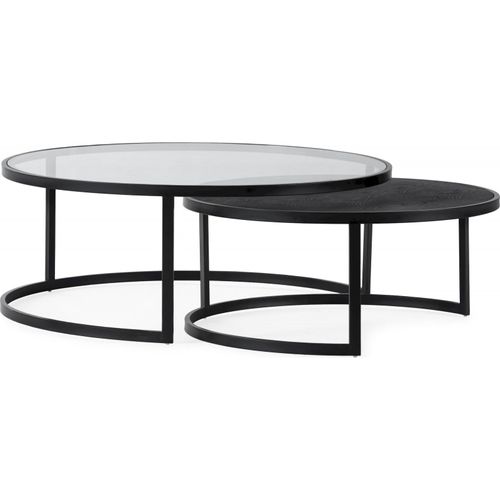 Table Basse Design En Verre Trempé Et Chêne