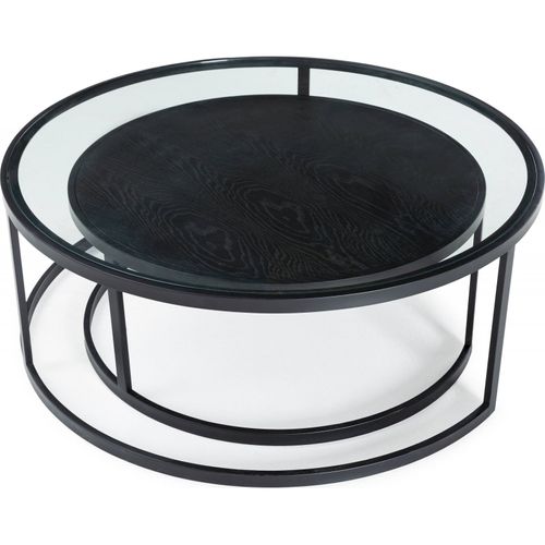 Table Basse Design En Verre Trempé Et Chêne