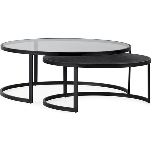 Table Basse Design En Verre Trempé Et Chêne