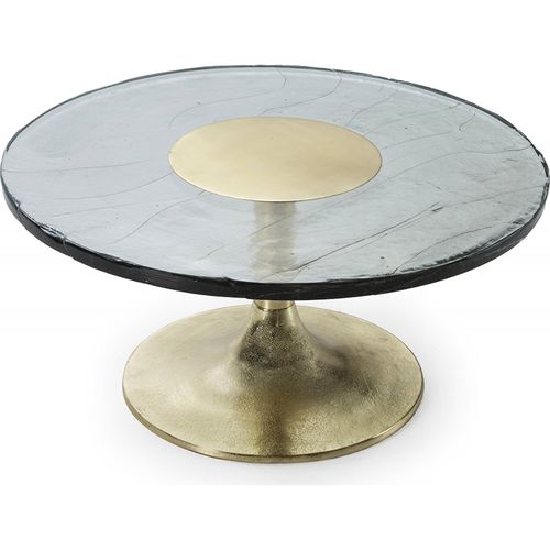 Table Basse Élégante Et Moderne Transparent/doré