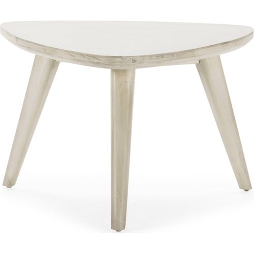 Table Basse Élégante En Cèdre Blanc Voilé