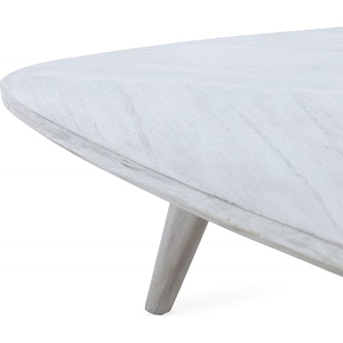 Table Basse Bois De Cèdre Élégance Gris Voilé