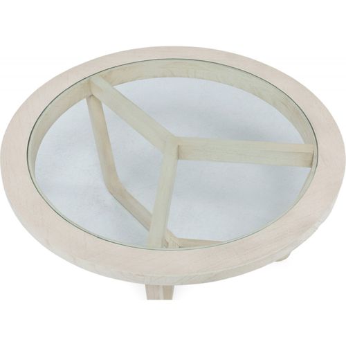 Table Basse Élégante Gris Voilé En Cèdre