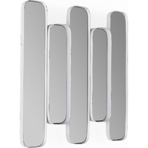 Miroir Mural Élégance Blanc Vieilli