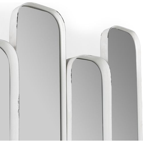 Miroir Mural Élégance Blanc Vieilli