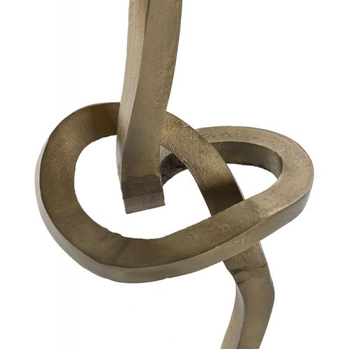 Sculpture Élégance Torsadée Dorée Antique