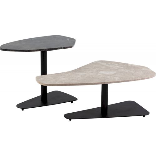 Table D'appoint Élégante En Marbre Noir