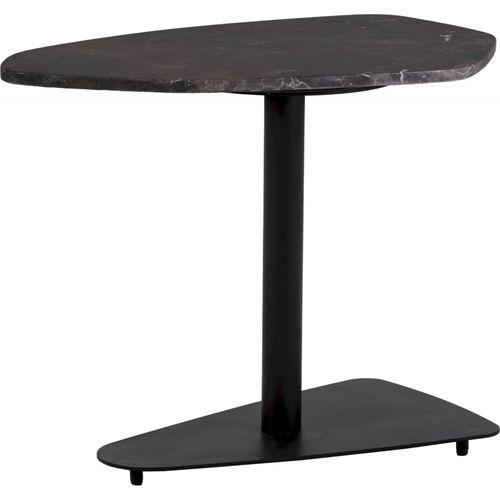 Table D'appoint Élégante En Marbre Noir