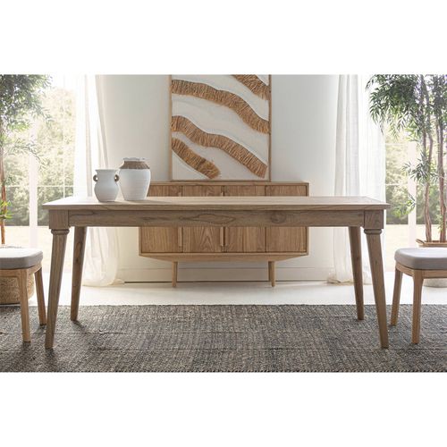 Table à Manger Nyry Style Nordique Bois Premium