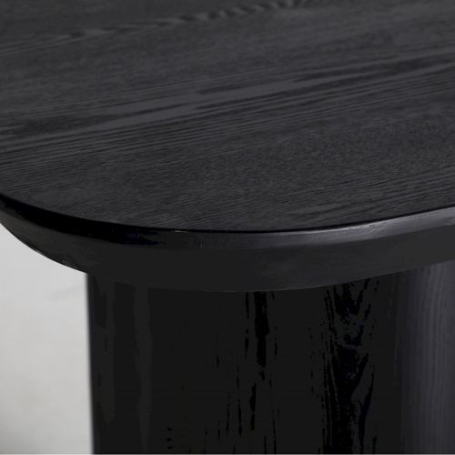 Table à Manger Rognes Contemporaine En Bois Noir