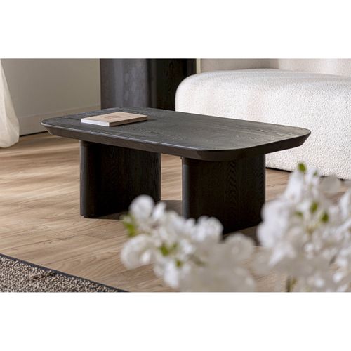 Table Basse Contemporaine Rognes Bois Noir