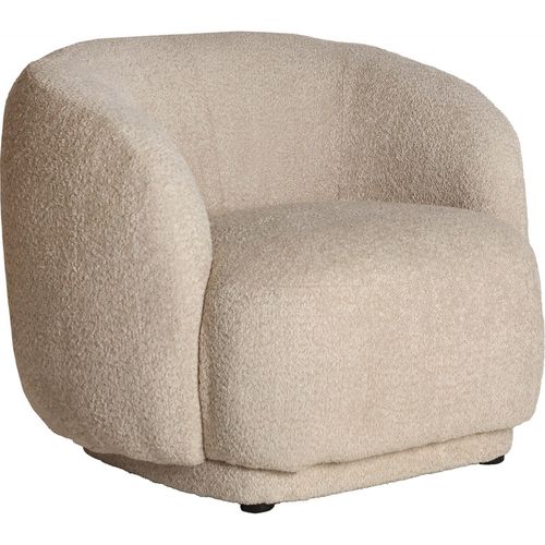 Fauteuil Privas Bouclé Crème Esprit Déco
