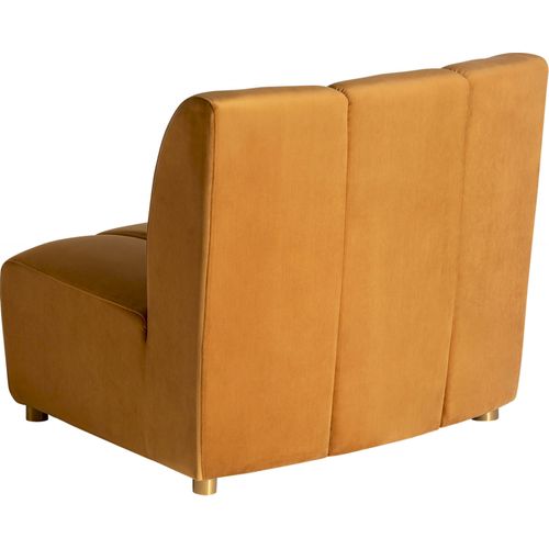 Canapé Shul Modulable Et Chic En Velours Moutarde