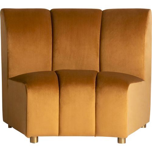 Canapé Shul Modulable Et Chic En Velours Moutarde
