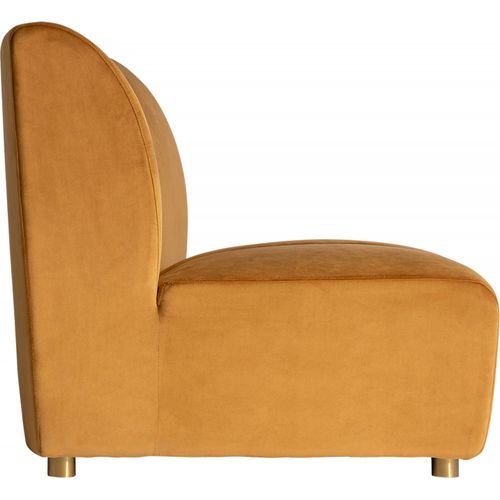 Canapé Shul Modulable Et Chic En Velours Moutarde