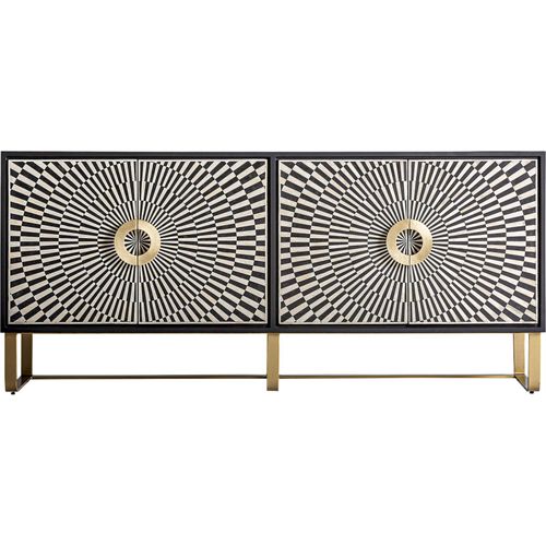 Buffet Élégance Gatsby Noir Et Or Style Deco