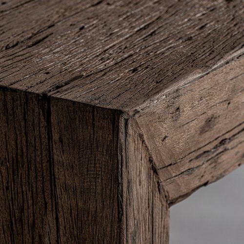 Table Basse Ethnique Bois Recyclé Style Samsun