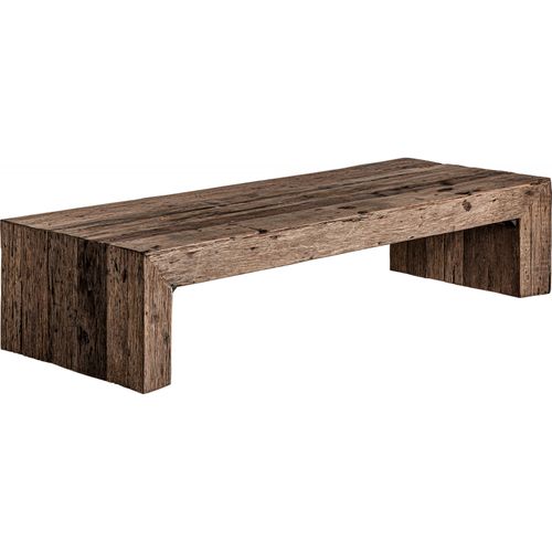 Table Basse Ethnique Bois Recyclé Style Samsun