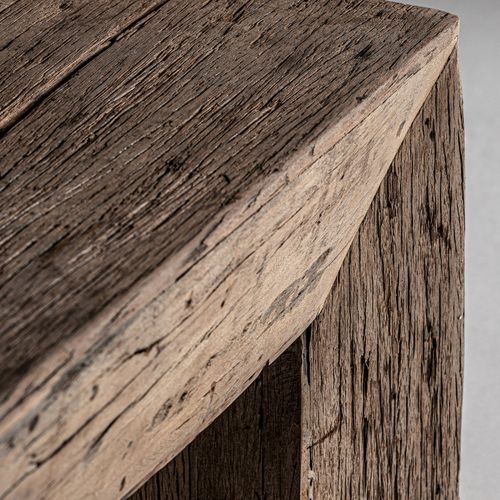 Table Basse Ethnique Bois Recyclé Style Samsun