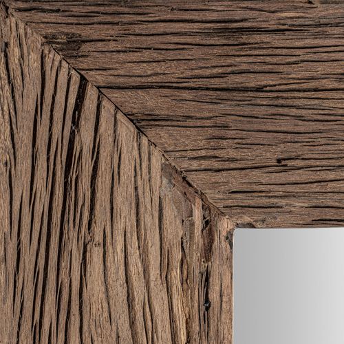 Miroir Rectangulaire Ethnique En Bois Recyclé