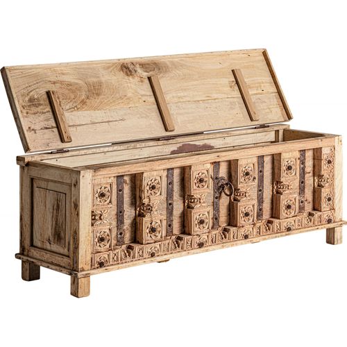 Meuble TV Ethnique En Bois De Mango Vieilli