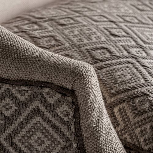 Sofa Bar Élégant En Bois De Mango Beige