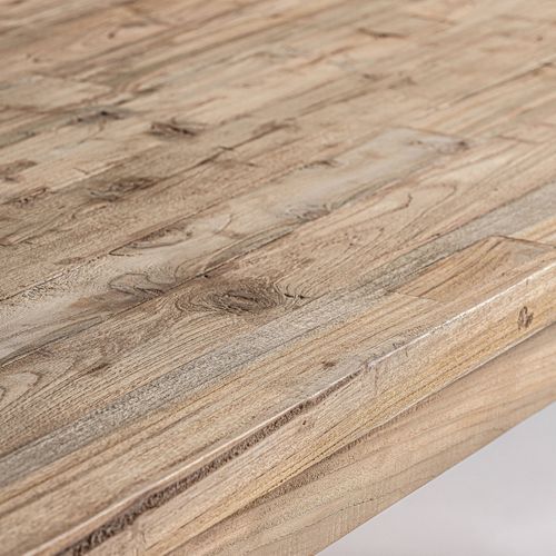 Table à Manger Lux En Teck Recyclé Style Colonial