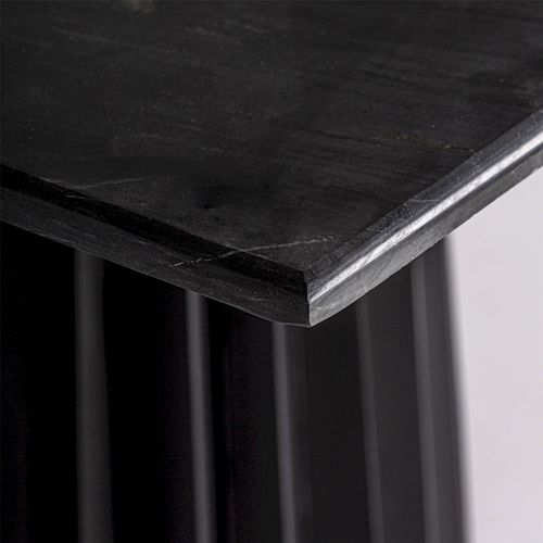 Table Bar Élégance Mango et Touches Marbre