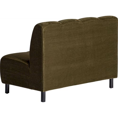 Sofa Shul Vert Style Art Déco En Velours