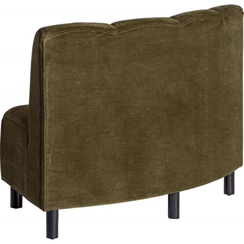 Sofa Shul Vert Style Art Déco En Velours