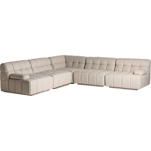 Canapé Contemporain Blanc Élégant En Bois De Pin