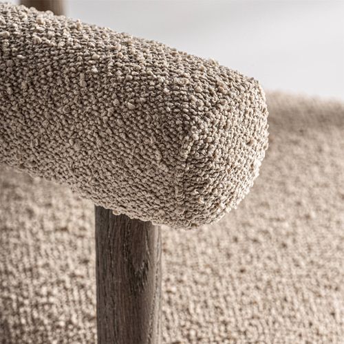 Fauteuil Bullay Style Art Déco En Bois Clair