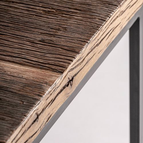 Table Basse Industrielle En Bois De Mango