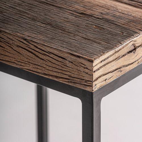 Table Basse Industrielle En Bois De Mango