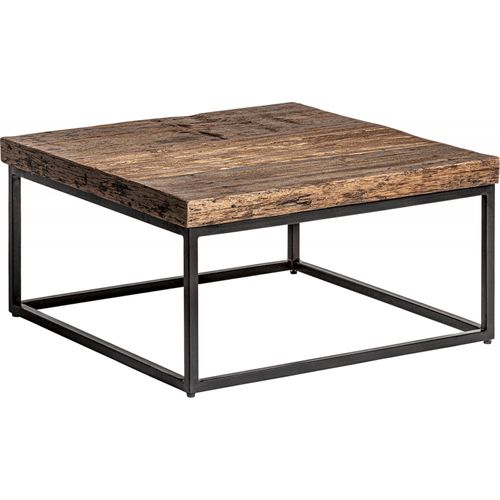 Table Basse Industrielle En Bois De Mango