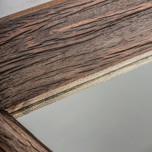 Miroir Industriel Walding En Bois Naturel