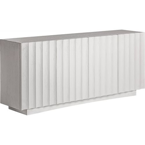 Buffet Mulcey Élégant Blanc Style Art Déco En Ciment