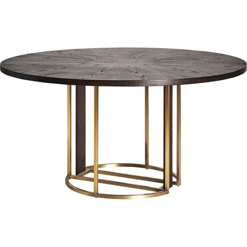 Table De Repas Leira Style Art Déco Dorée