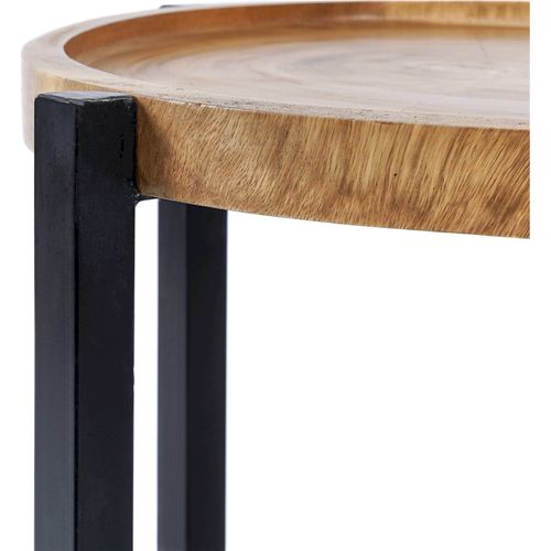 Table D'appoint Rain Tree En Noir Naturel