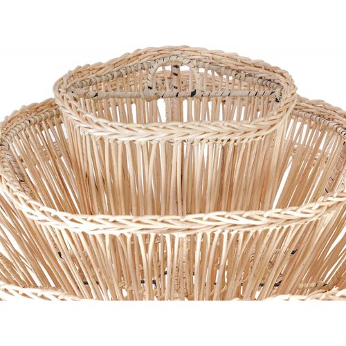 Lampe Shiitake Tressée Naturelle En Rotin