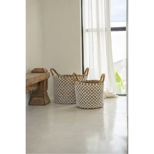 Panier Macramé Croisé En Algues Marines Bazar Bizar