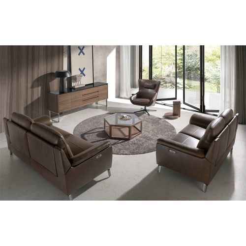 Fauteuil Pivotant En Cuir Angel Cerda Design Moderne