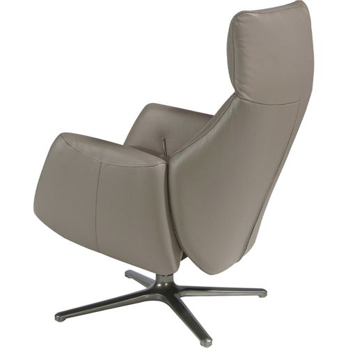 Fauteuil Pivotant Cuir Anthracite Angel Cerda