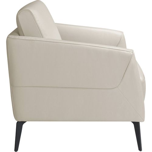 Fauteuil Design En Cuir Taupe Angel Cerda