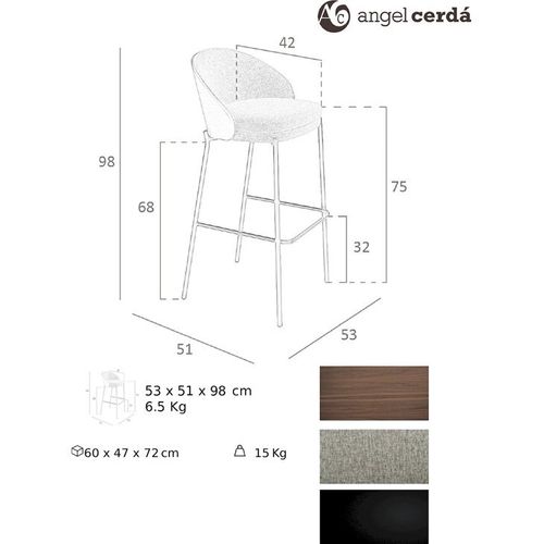 Fauteuil Design En Cuir Taupe Angel Cerda