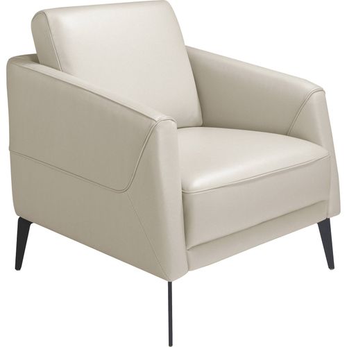 Fauteuil Design En Cuir Taupe Angel Cerda