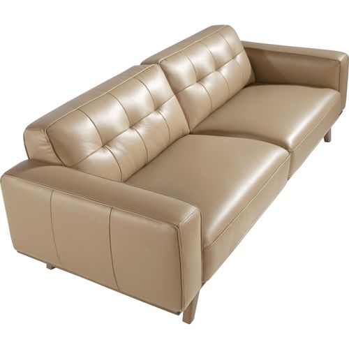 Canapé 3 Places En Cuir Beige Angel Cerda