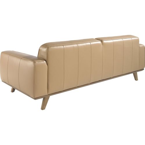 Canapé 3 Places En Cuir Beige Angel Cerda
